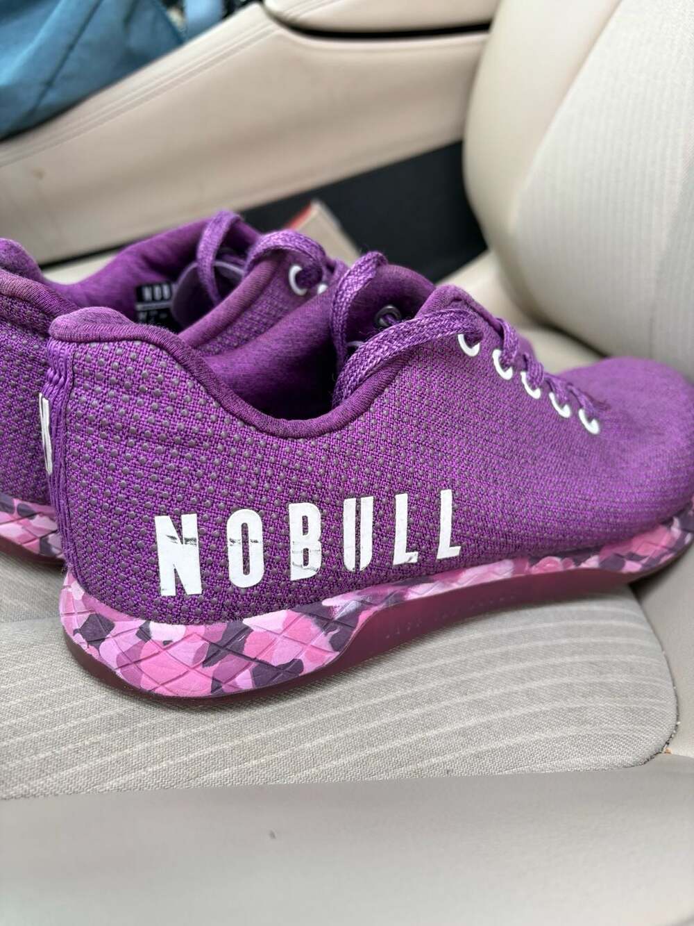 NOBULL Superfabric Trainer Purple Heather Camo Training Shoes - Picture 3 of 7